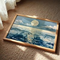Full Moon in Watercolor