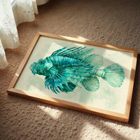 Lionfish in Turquoise Bloom