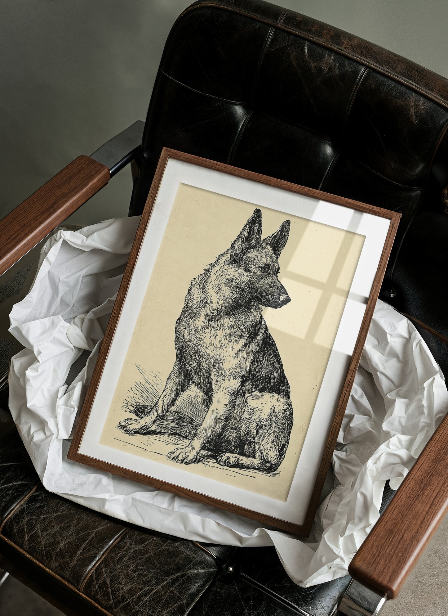 Ever Alert: Vintage Shepherd Sketch