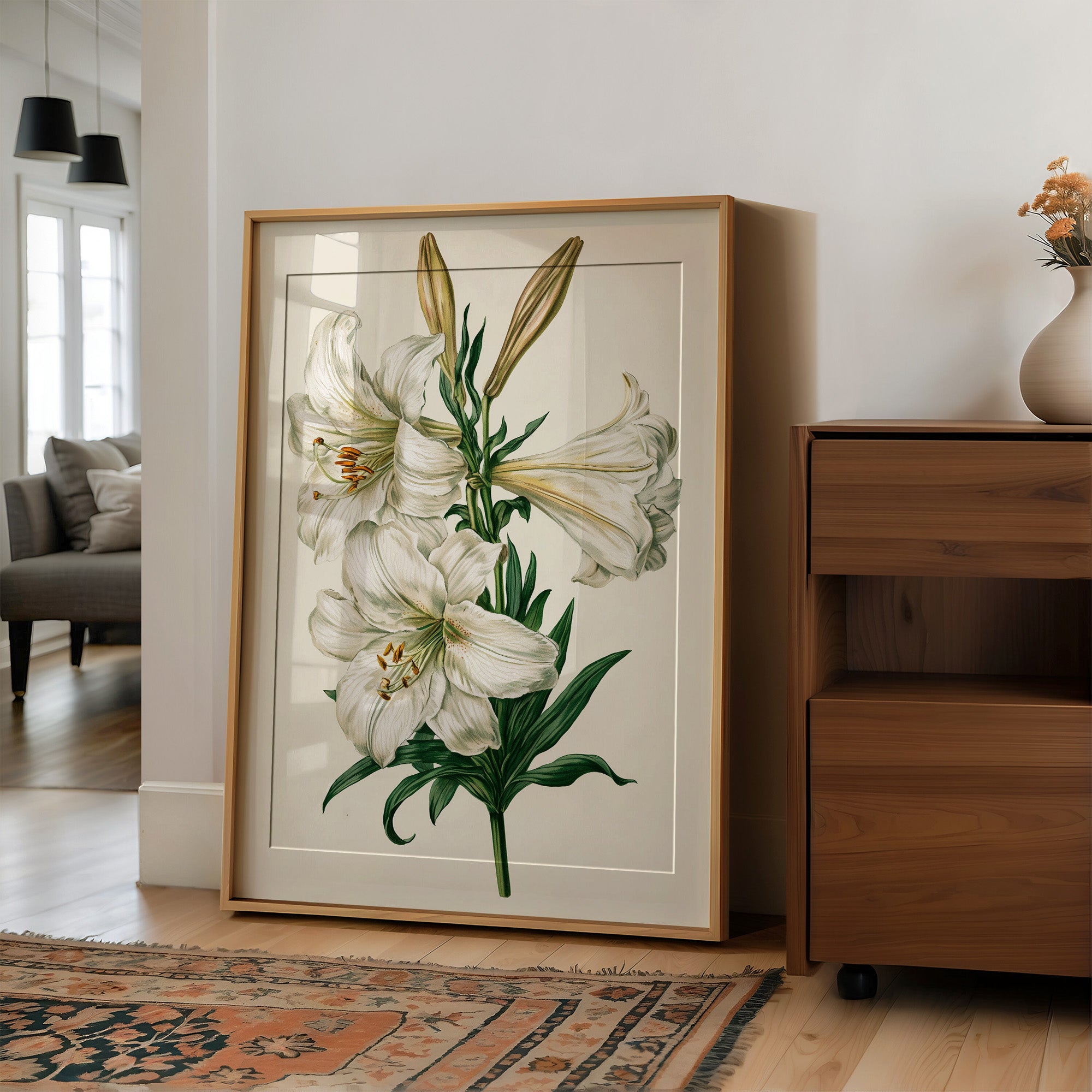 Trumpet of Spring: White Lily Study