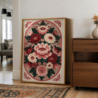 Rosette Medallion: An Ornamental Floral Tapestry