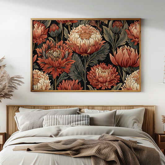 Chrysanthemums in Full Bloom