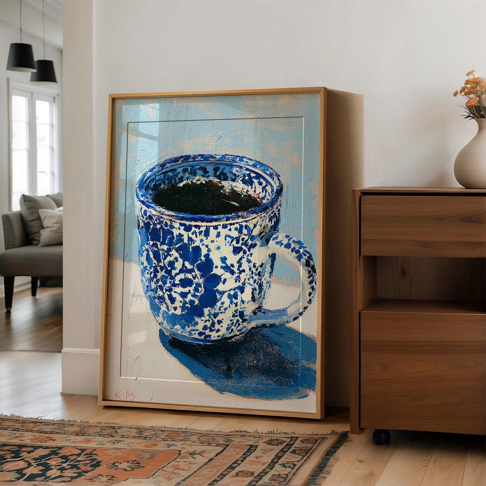 Morning Brew in Blue Speckle