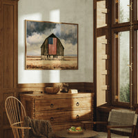 Old Glory in the Wheat Field