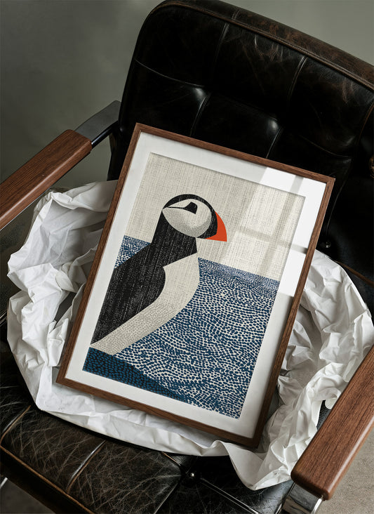 Puffin on the Horizon Line