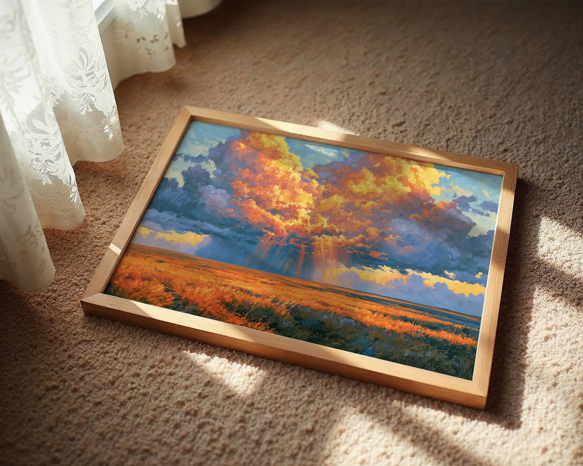 Fire in the Prairie Sky