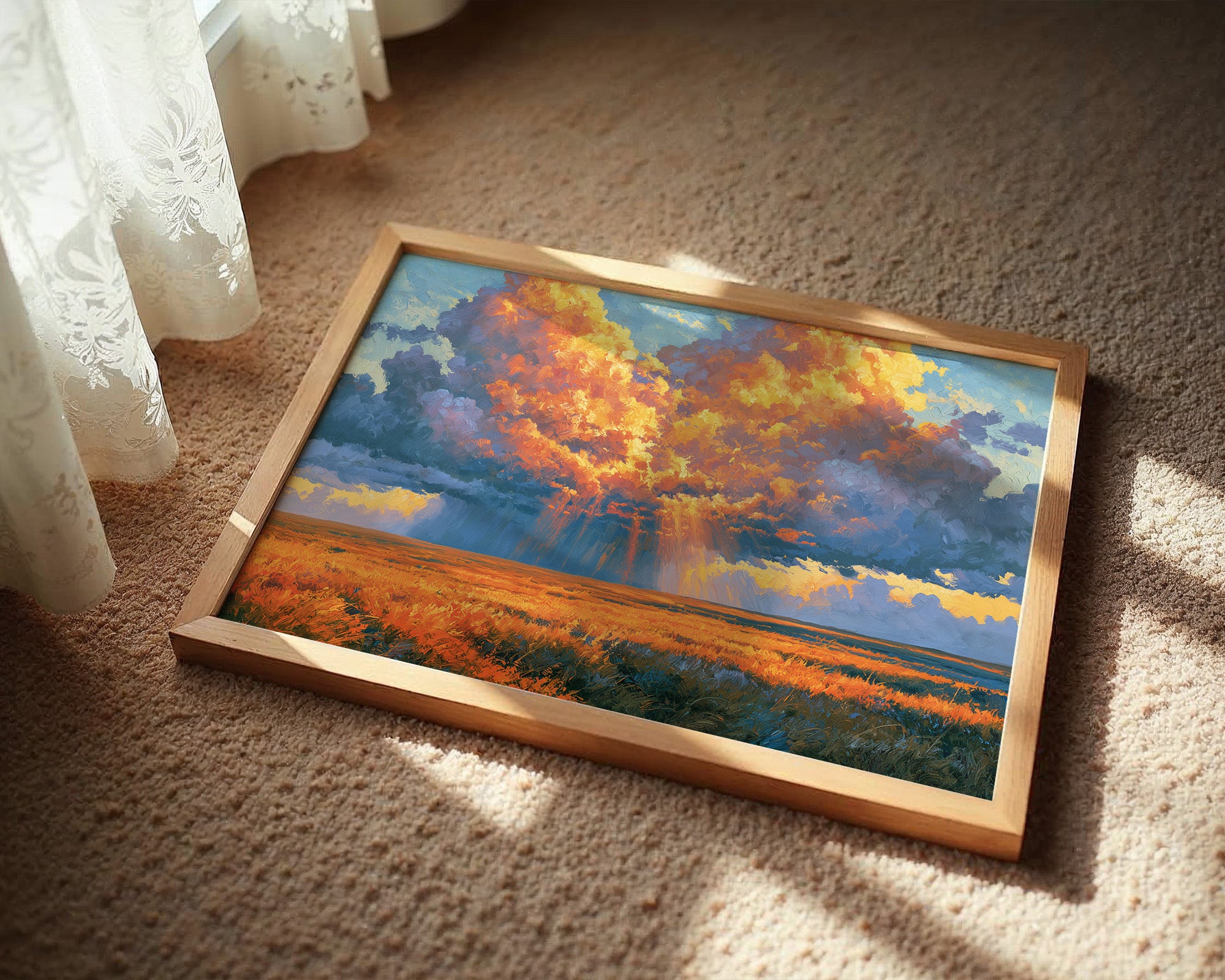 Fire in the Prairie Sky