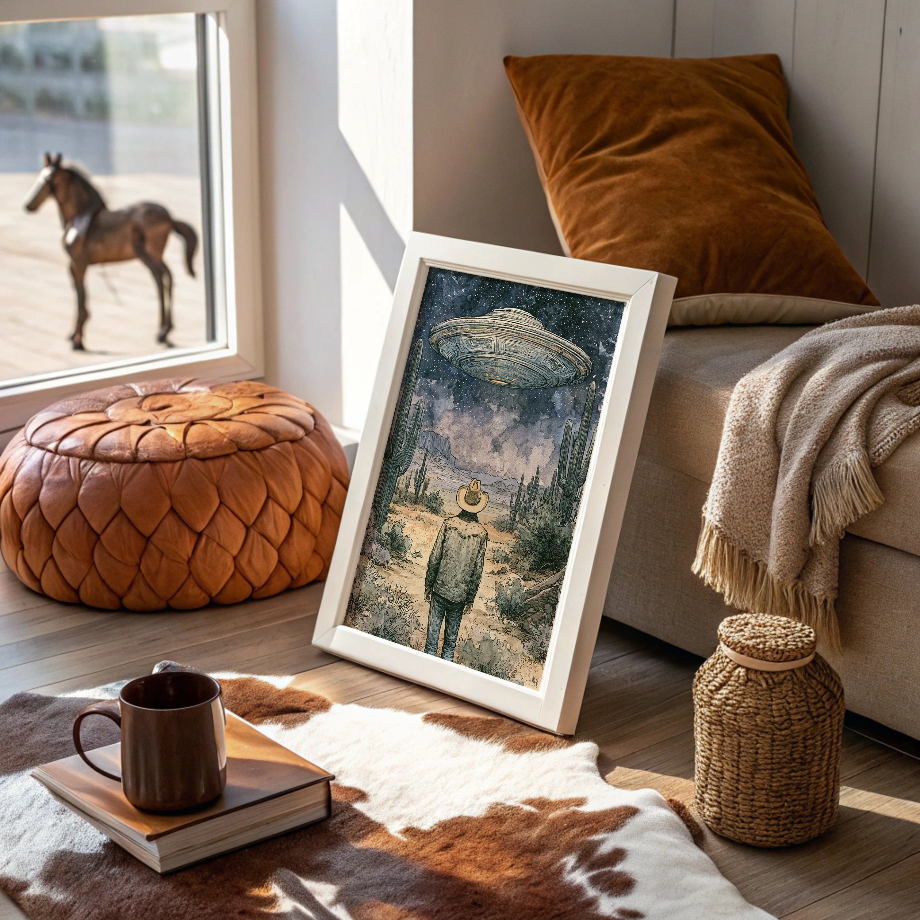 Cowboy and Craft, Watercolor Sky