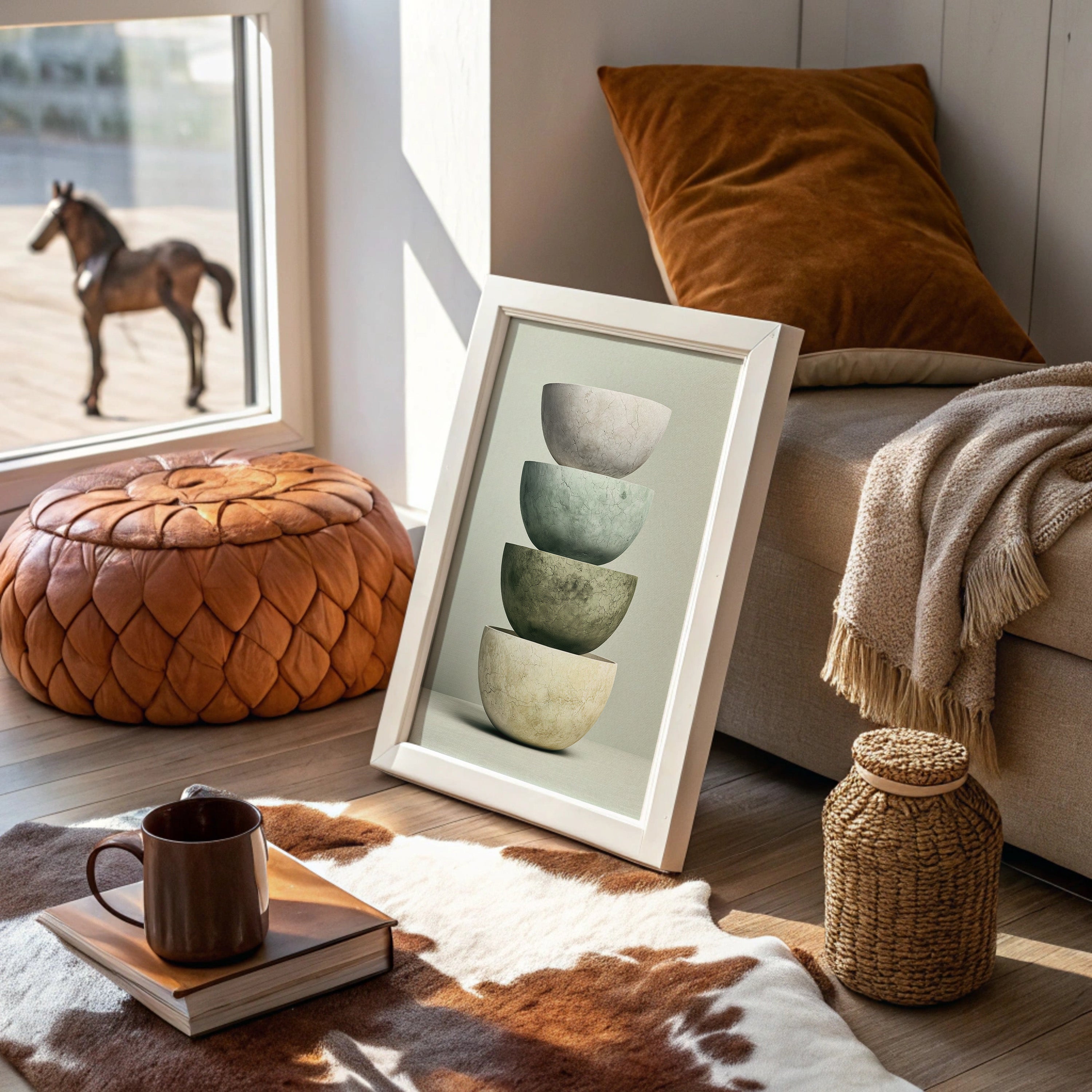 Stacked Stoneware: Sage to Cream