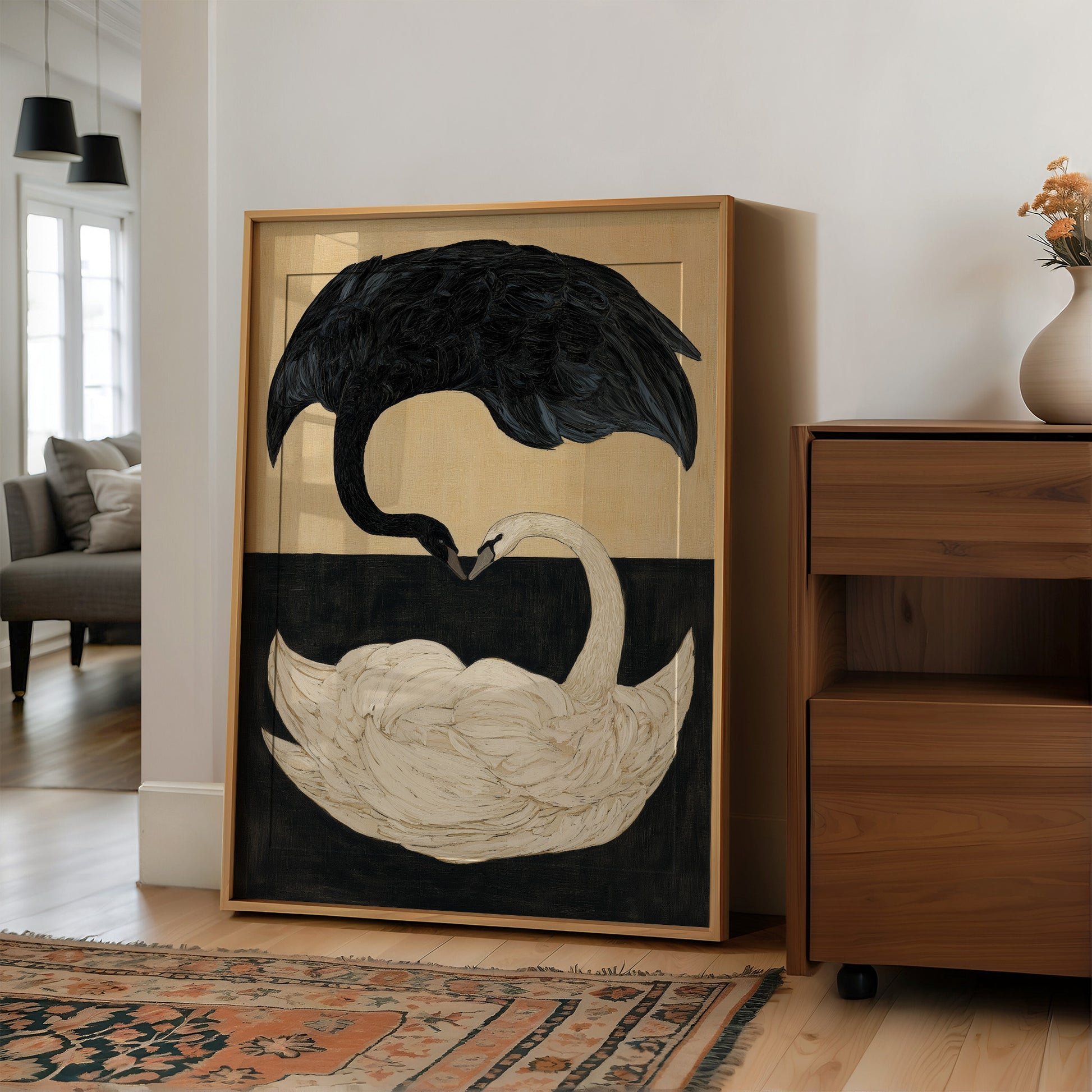 Two Swans, One Heart