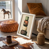 Stacked and Weathered: Four Urns of Earth and Rust