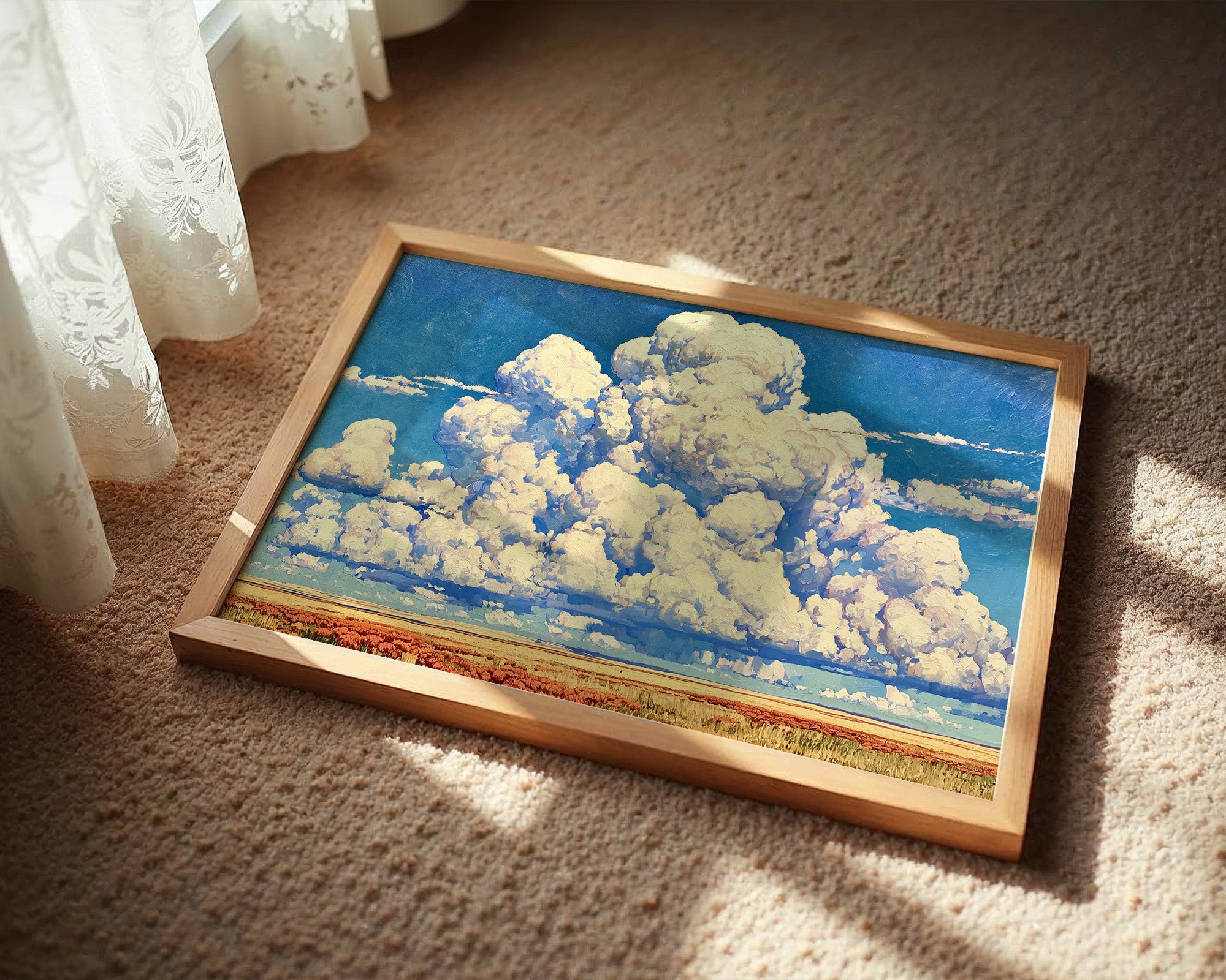 Thunderheads Over Amber Fields