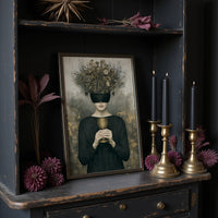 Blindfolded Time: Woman with Golden Chalice
