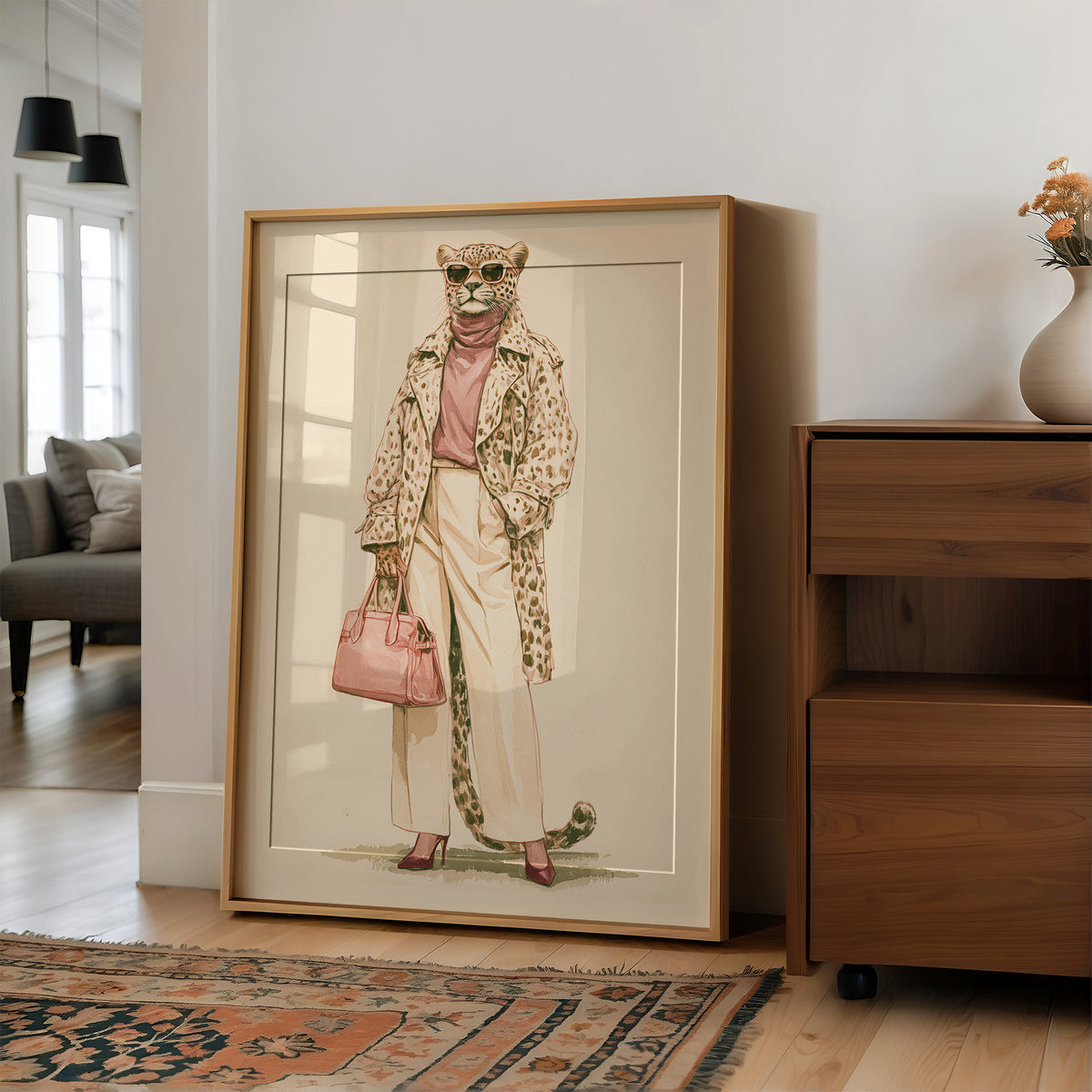 Leopard in Leopard: Watercolor Street Style Edition