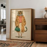 Tiger in Faux Fur: The Fashion Week Regular