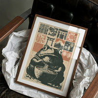 Ramen Toad in the Koi Bowl: Woodblock Feast