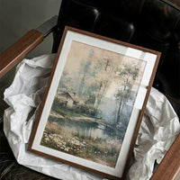 Daisies by the Water: Cottage in the Birch Grove