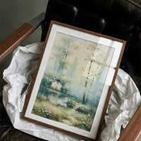 The Blossoming Cottage: Birches by the Garden Pond