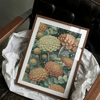 Coral Chrysanthemums Beneath the Constellations