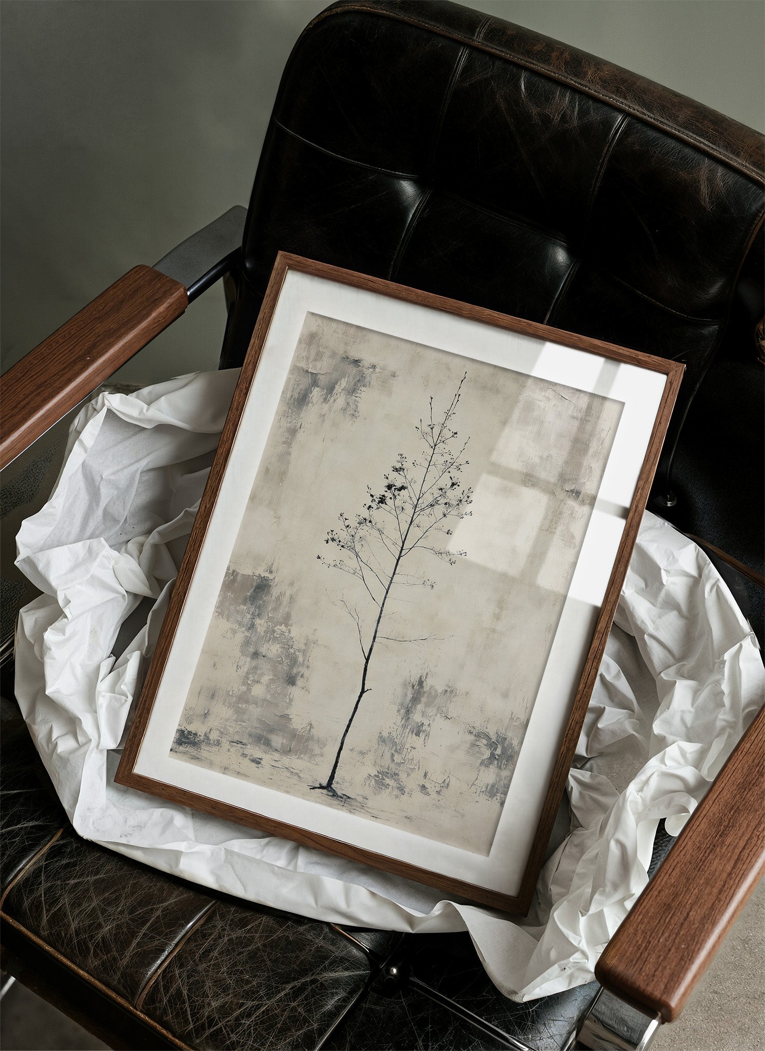 Solitary Sapling: A Minimalist Study in Stillness