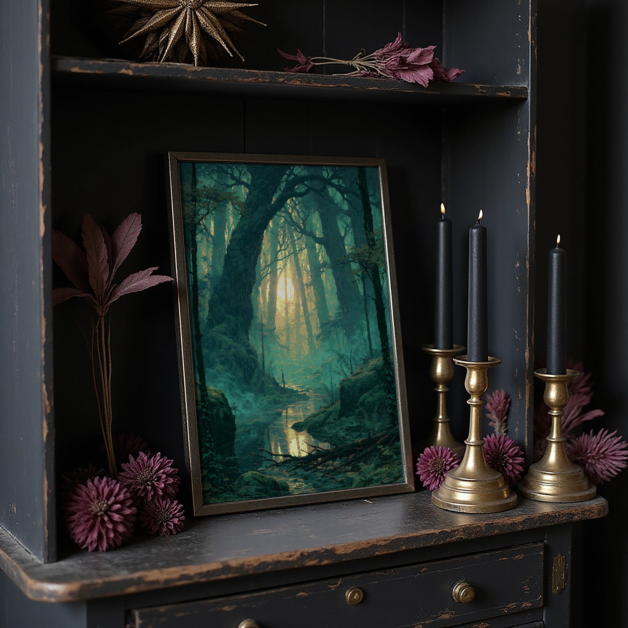 Emerald Hollow: Sunlight Through the Ferns