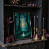 Reflected Glow: The Twin Trees of the Swamp Forest