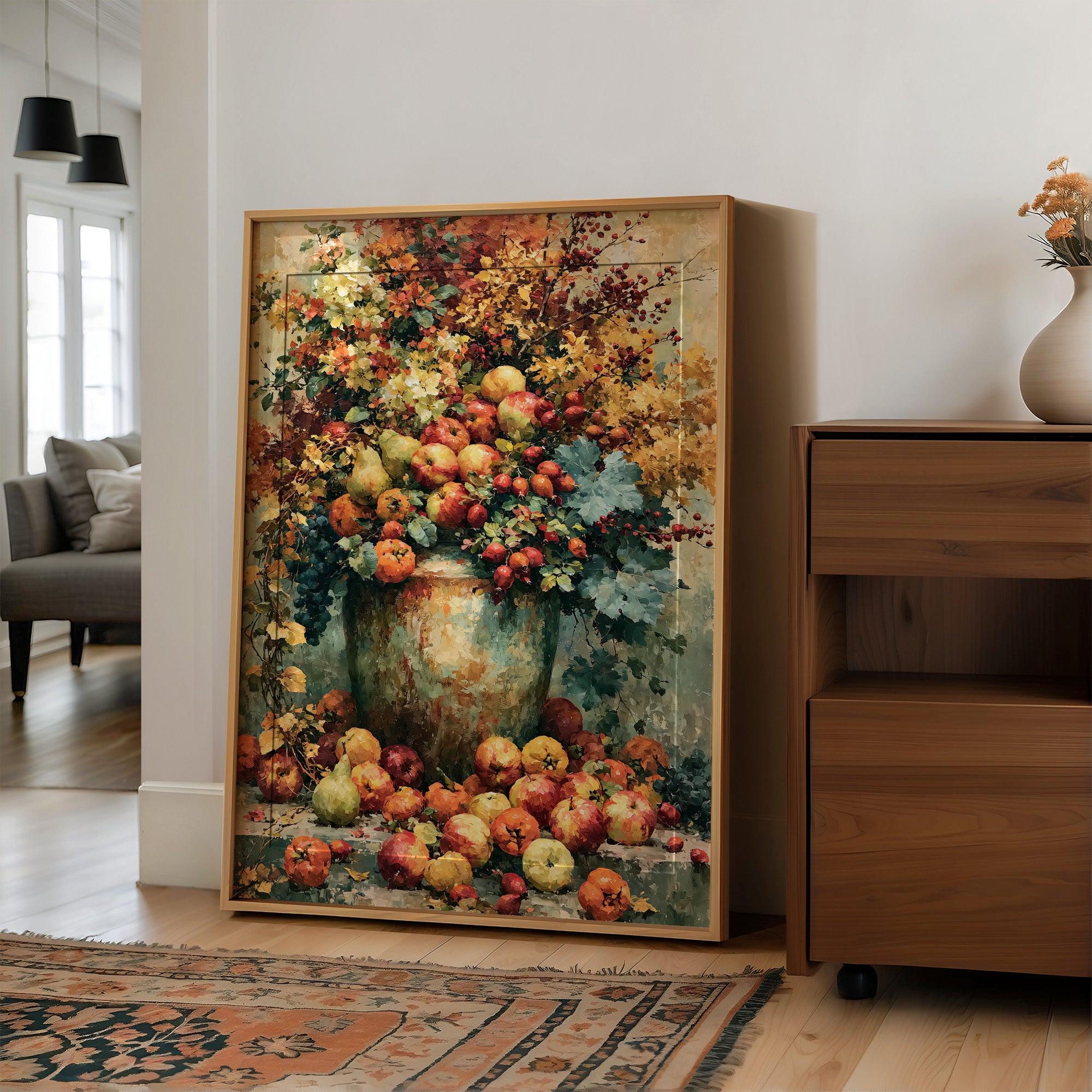 Overflowing Autumn Urn