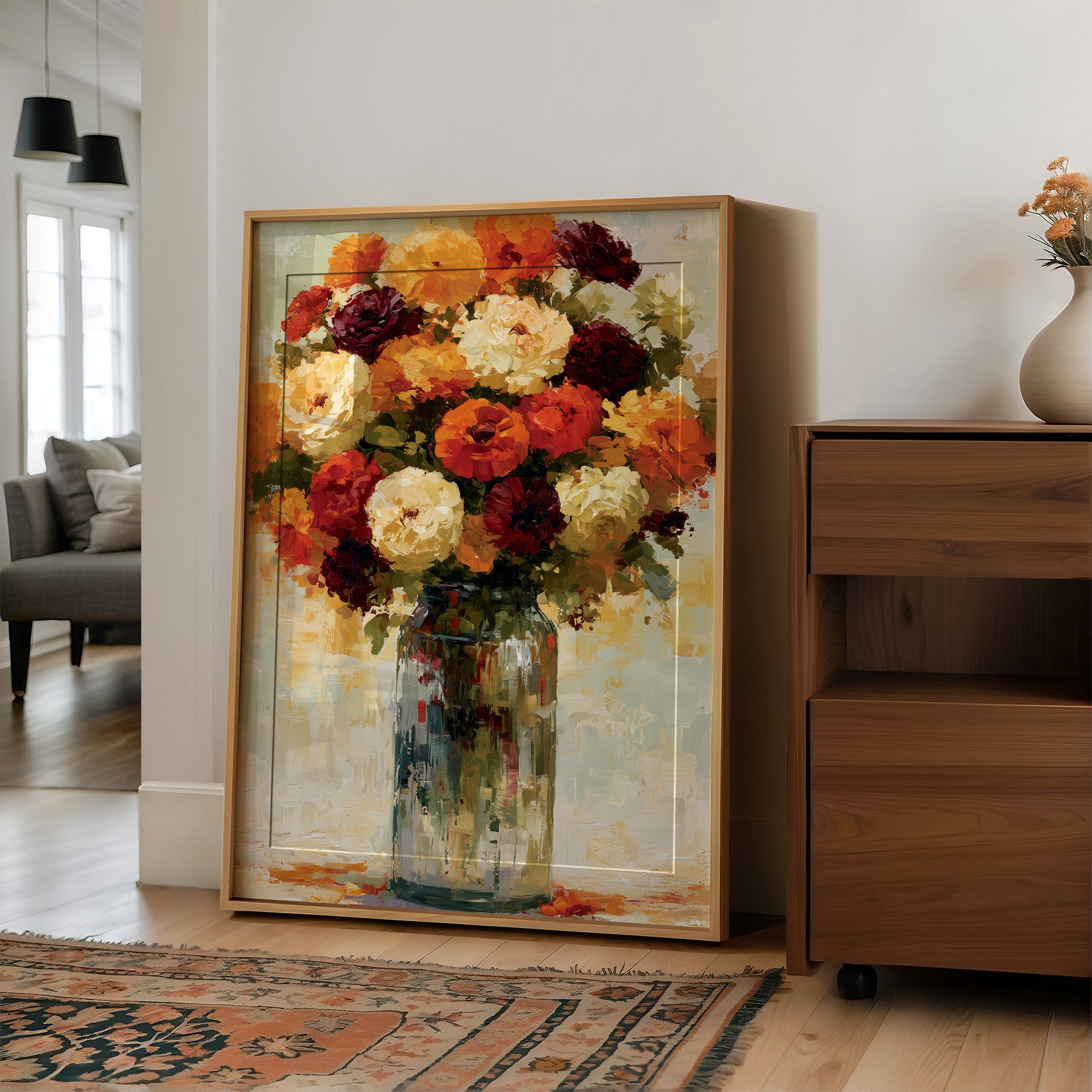 Roses in a Jar, Autumn Glow