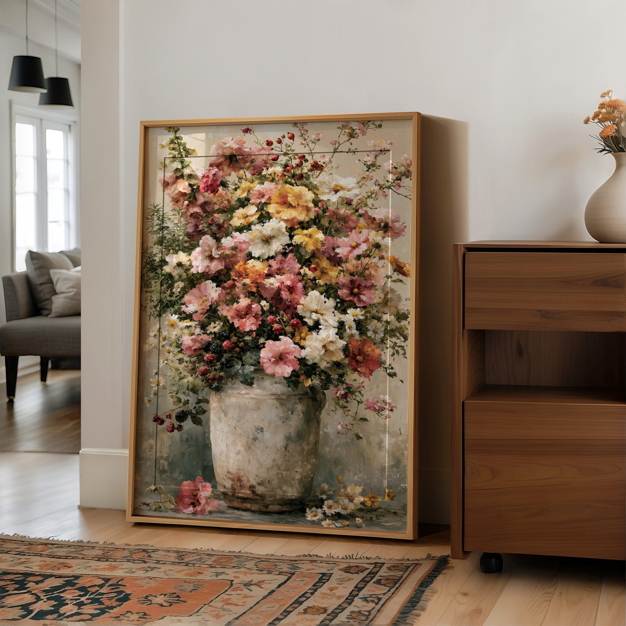 Daisies, Rosehips & Cosmos Overflow