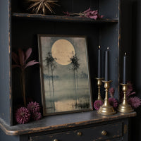 Harvest Moon Over the Marsh