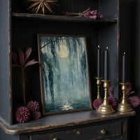 Moonrise Through the Moss Curtain