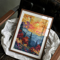 Autumn Aspens, Sunset Over Blue Peaks