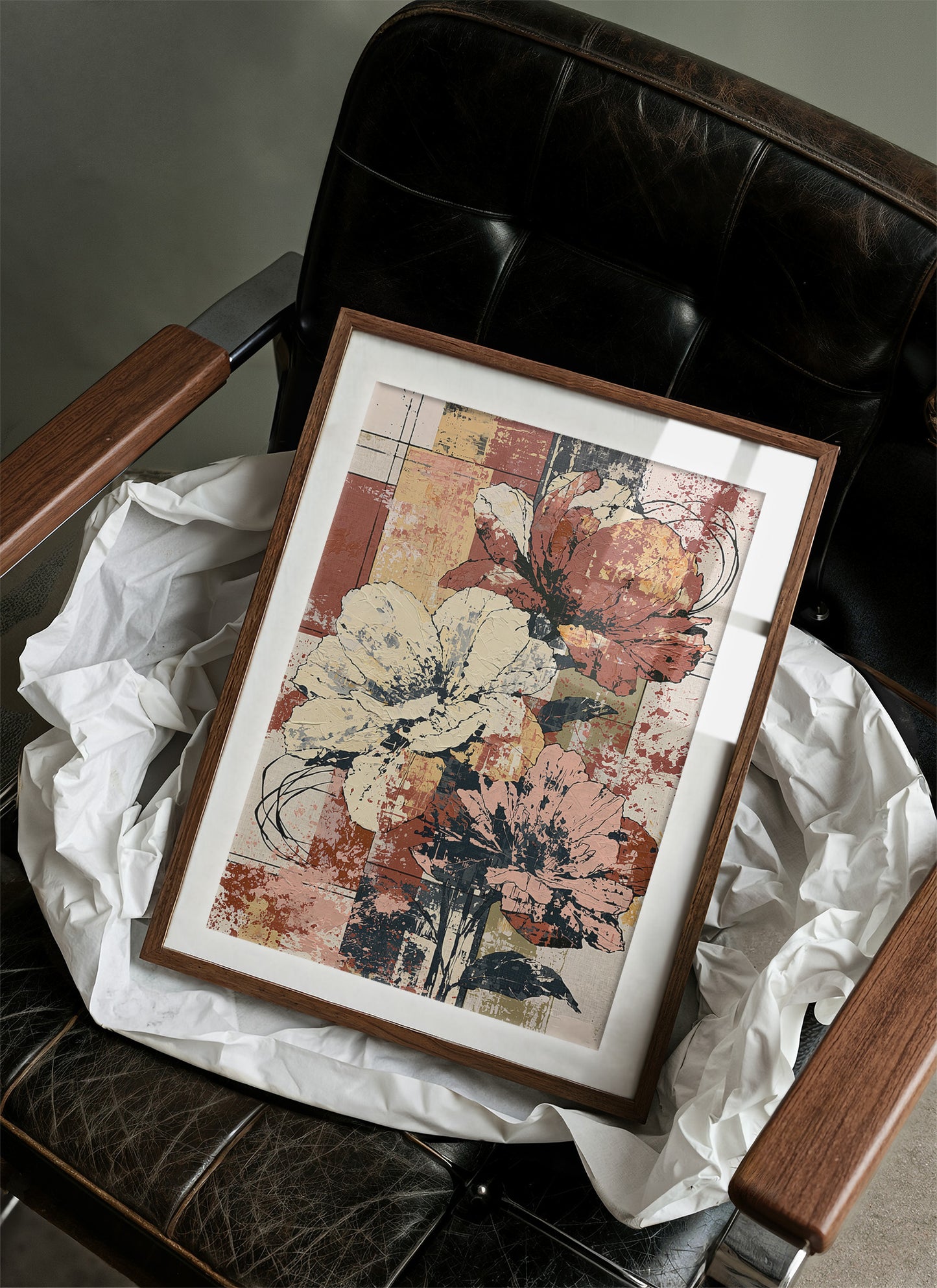 Blooms in Color Block & Splatter