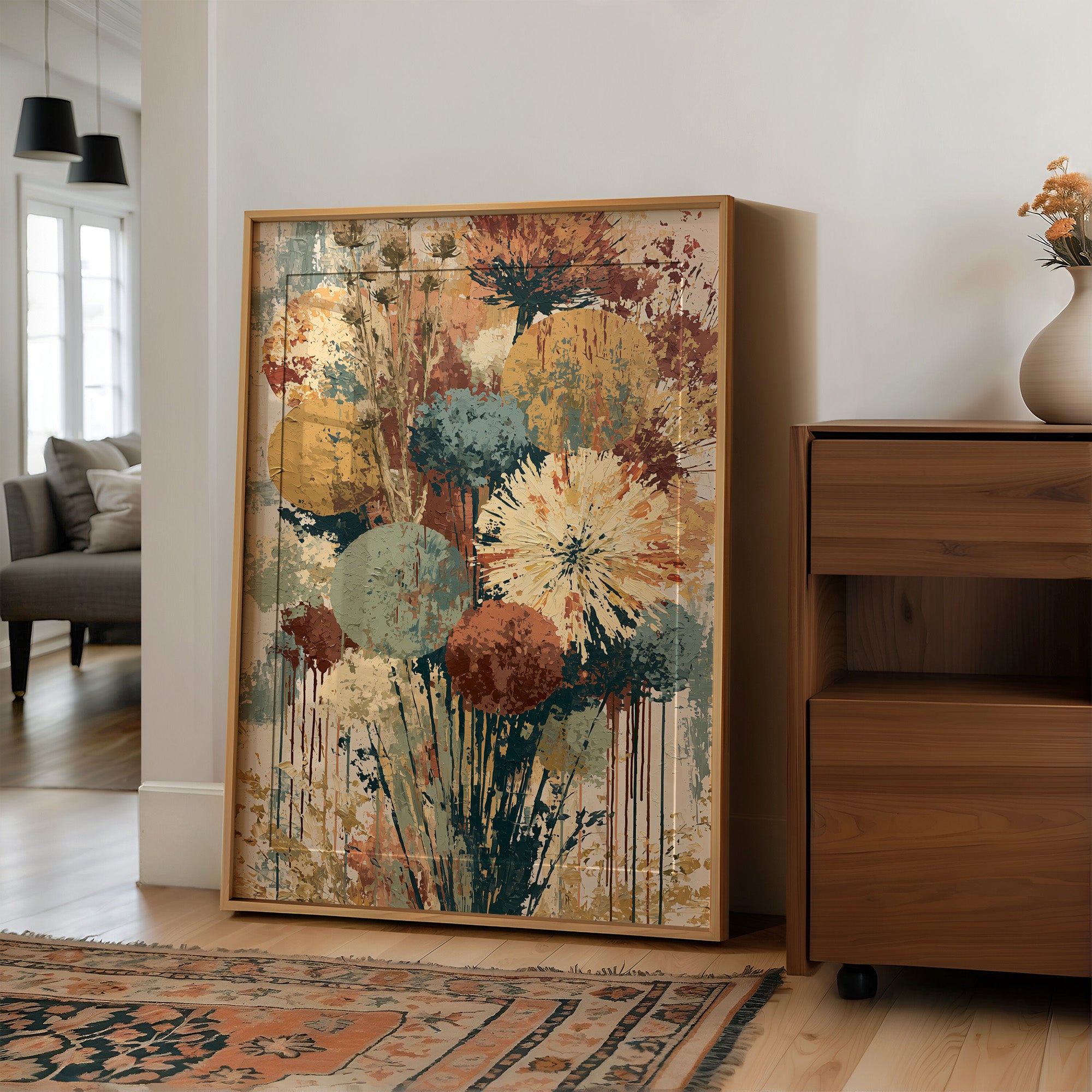 Alliums in Amber & Sage