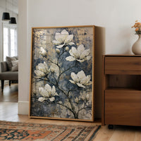 Magnolia Branch on Cracked Gold