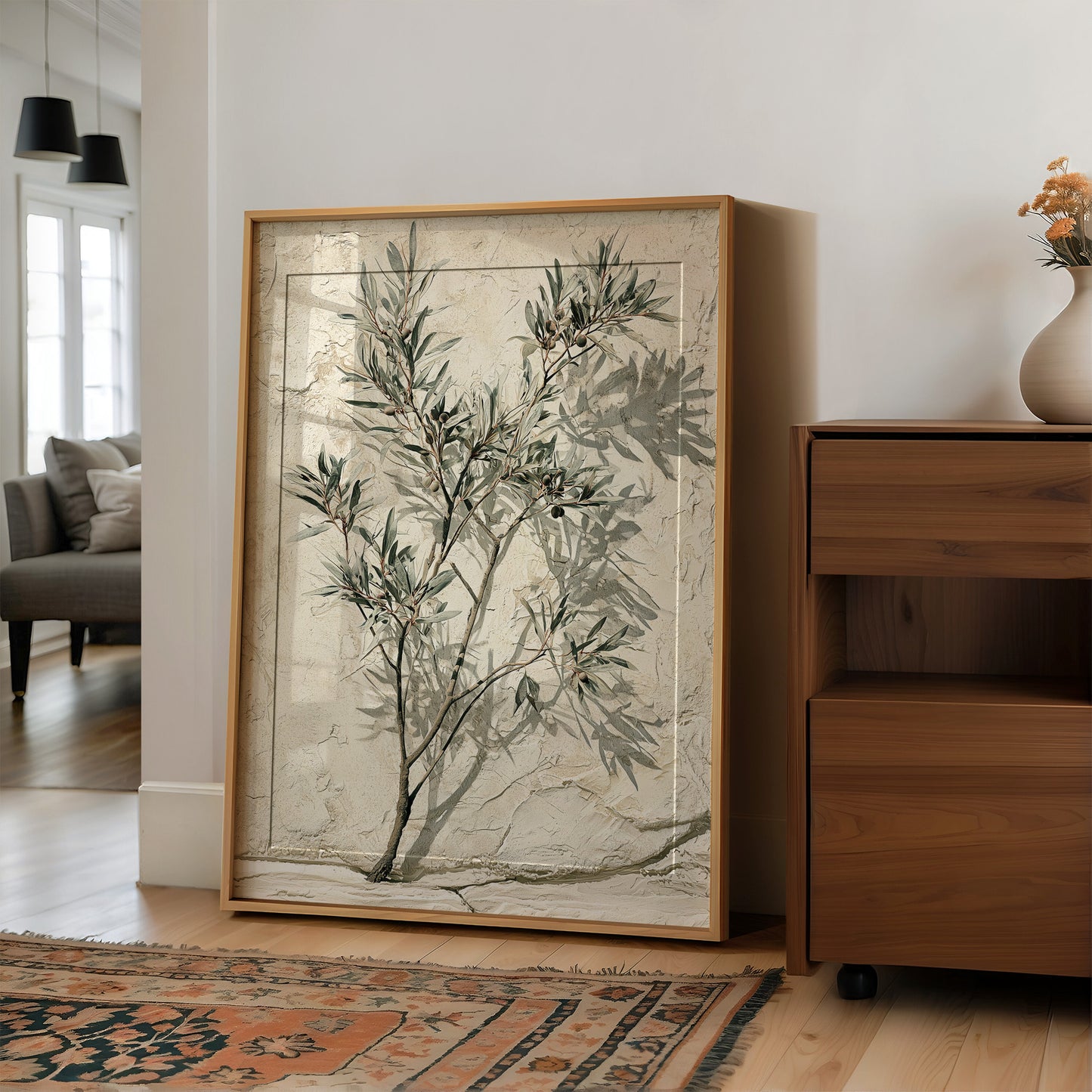 Olive Branch, Shadow on Plaster