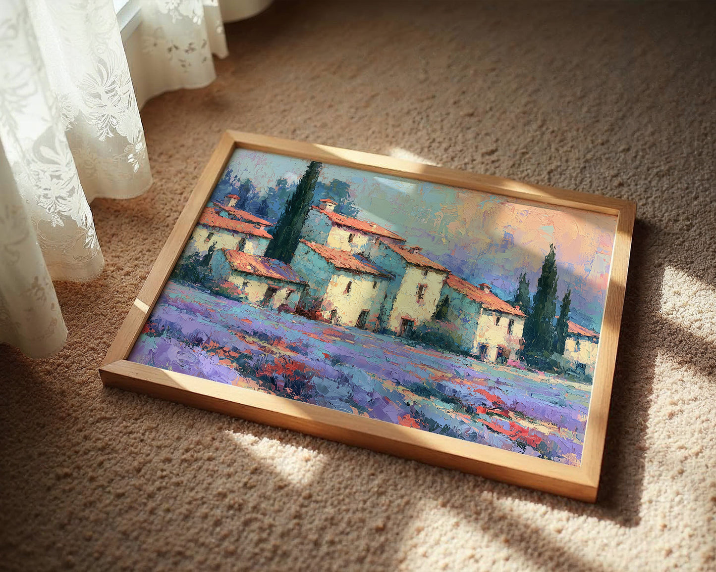 Lavender Fields, Tuscan Sunset