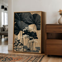 Palm Fronds Over Wild Lace