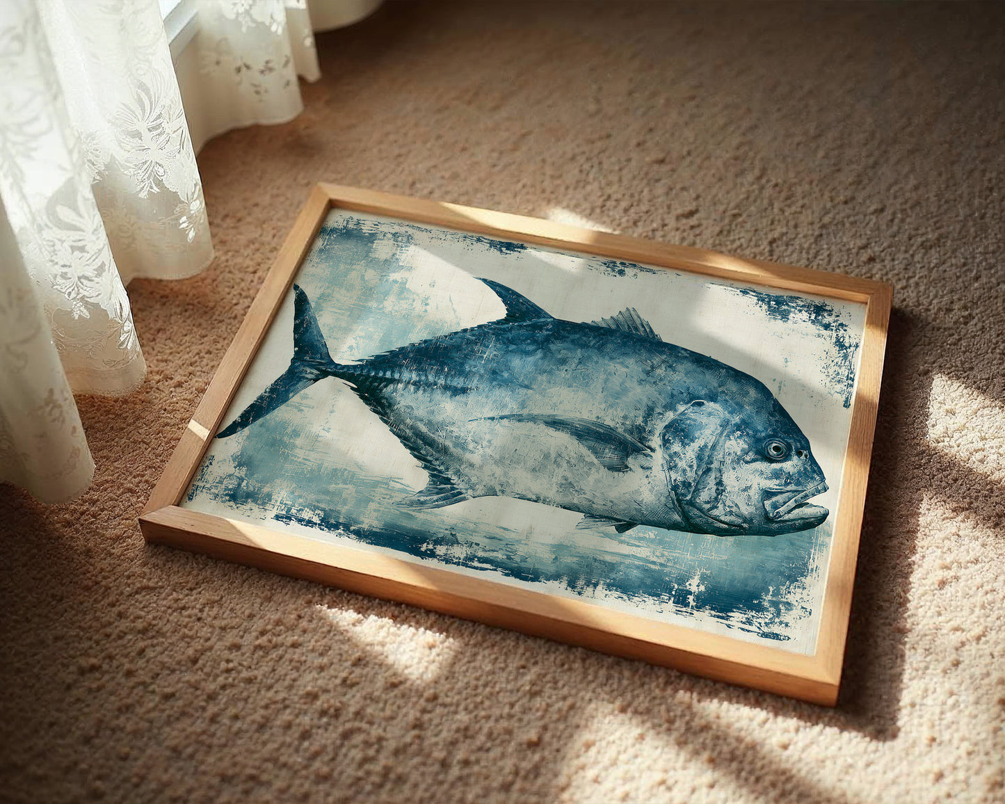Blue Pompano, Textured Study