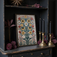 Black-Eyed Susans on Weathered Wood
