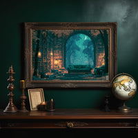 Midnight Library, Moonlit Woods