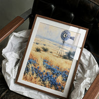 Windmill Above the Bluebonnets