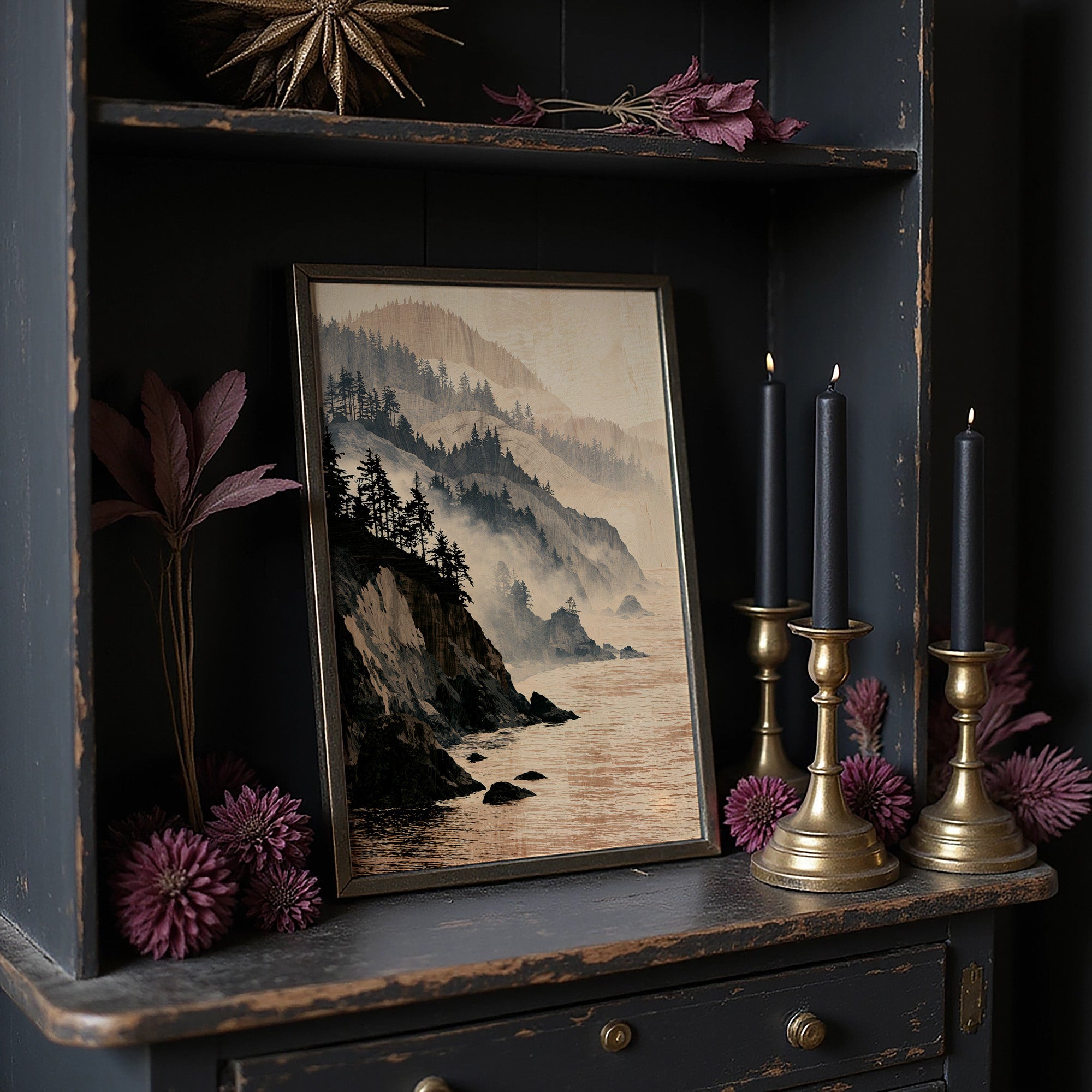 Coastline in Marquetry