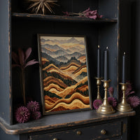 Rolling Foothills in Marquetry