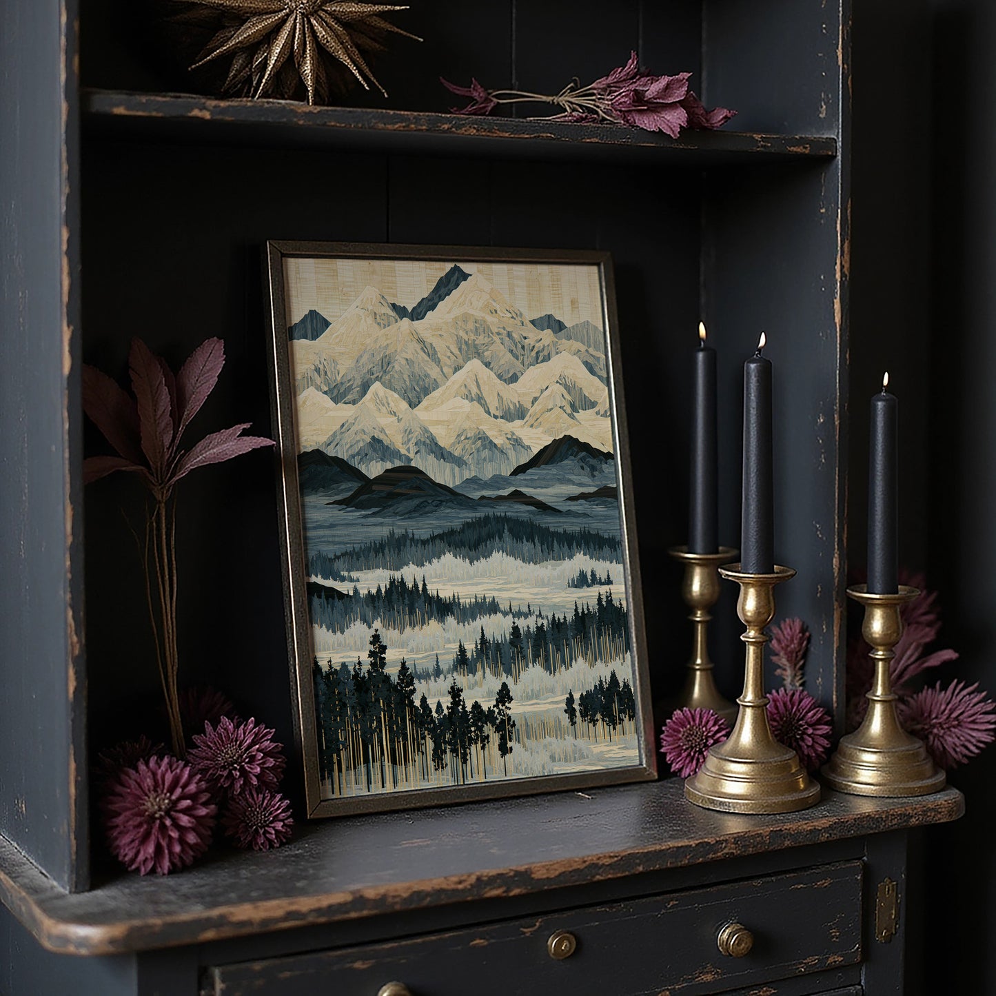 Blue Ridge in Marquetry