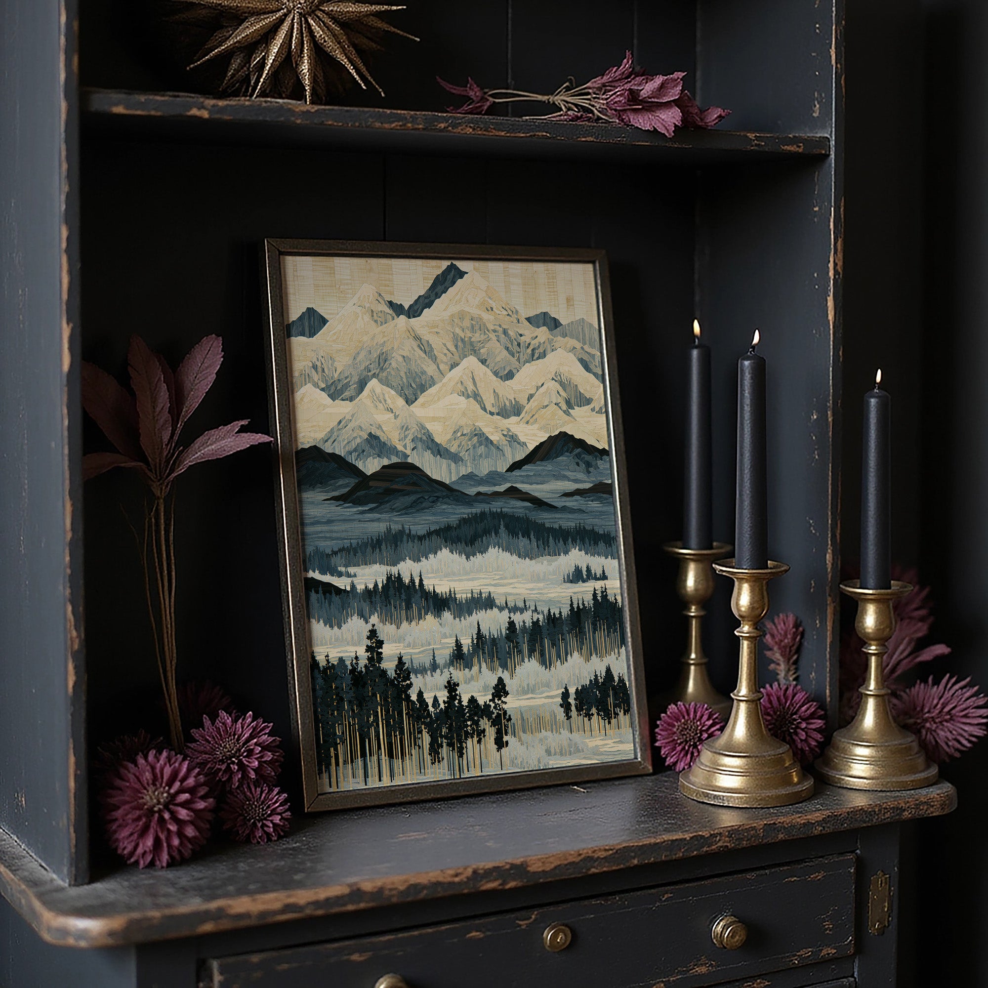 Blue Ridge in Marquetry