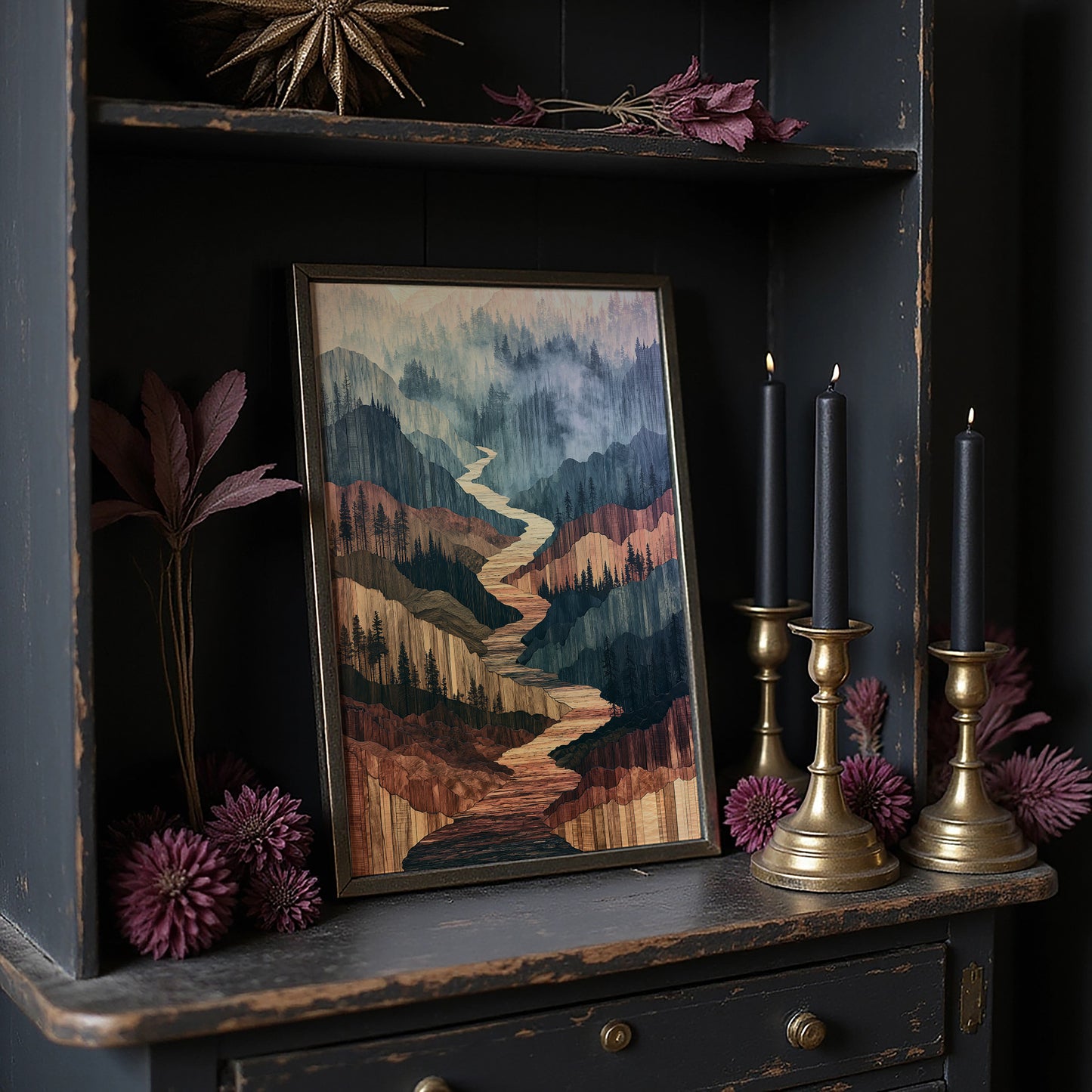 River Canyon in Marquetry