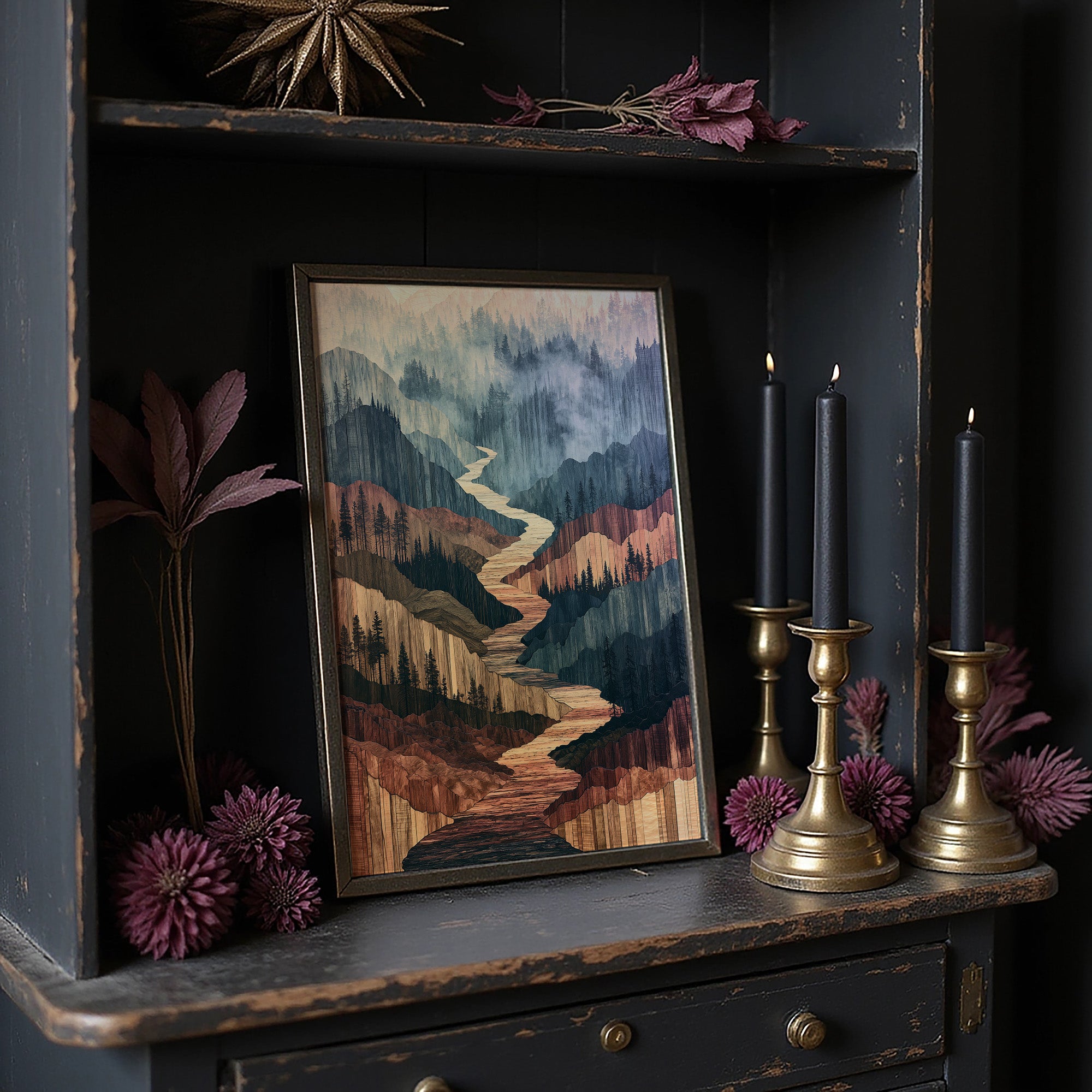 River Canyon in Marquetry