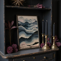 Waves of Wood in Blue and Blush