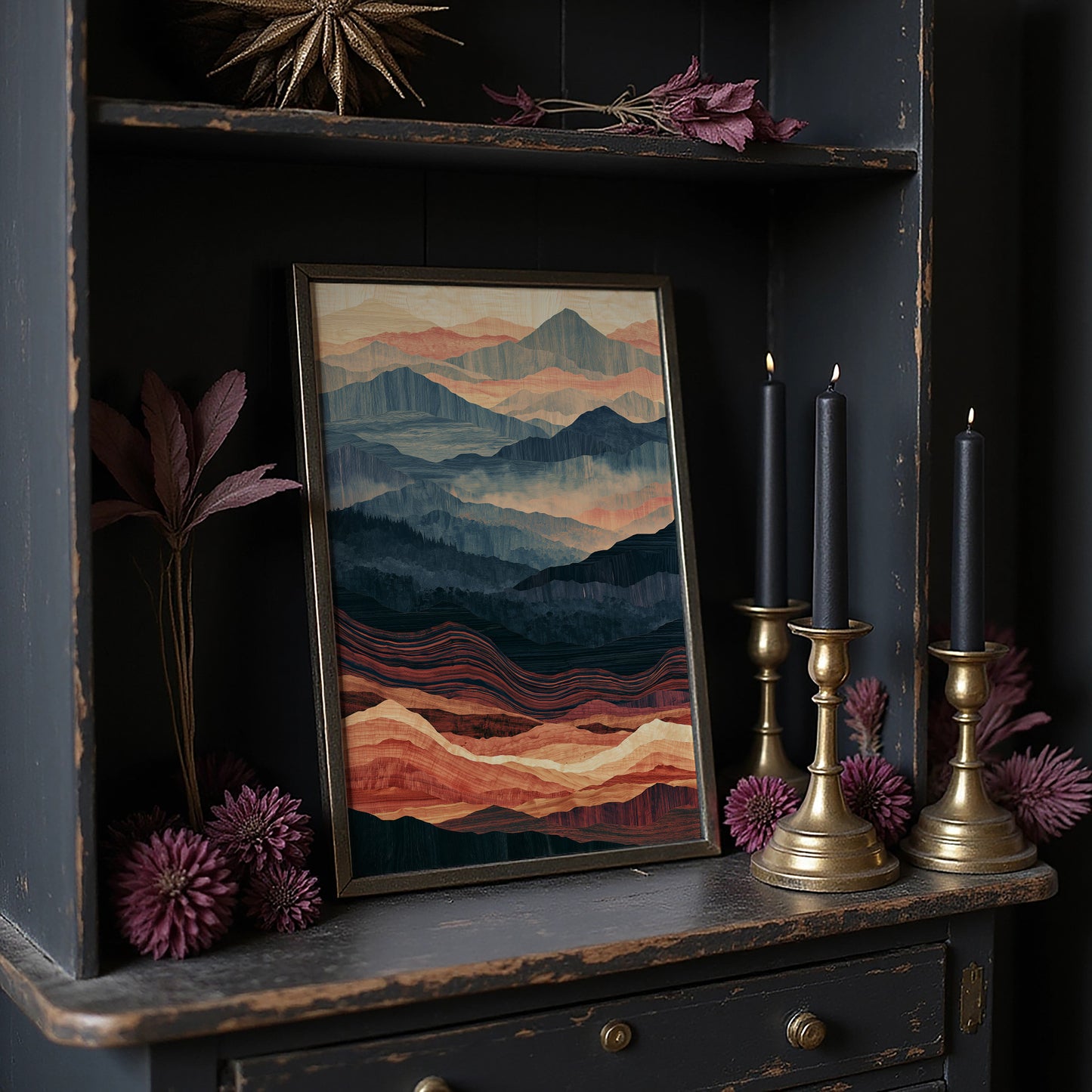 Dusk to Ember in Marquetry